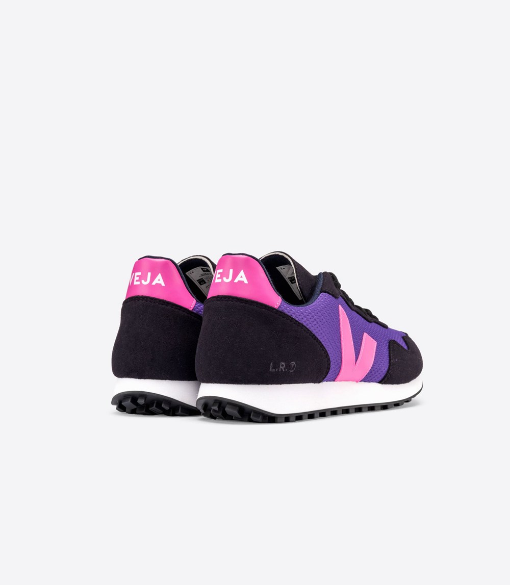 Veja Trainers Womens Purple/Black/Pink - Sdu Rec Alveomesh - ZFTS-73546